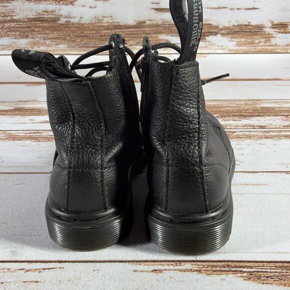 Dr. Martens 1460 Pascal Mono T Boots Black US Size 10 AW004 SH09V Toe Wear - Picture 6 of 9